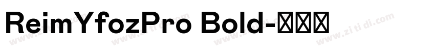 ReimYfozPro Bold字体转换